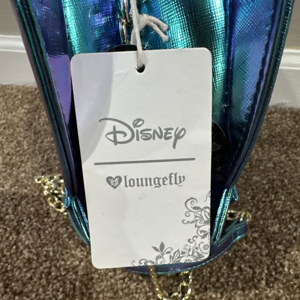 NEW Lounge Fly Ariel Sea Shell Bag Disney Little Mermaid Aurora Purse Crossbody - Picture 7 of 10